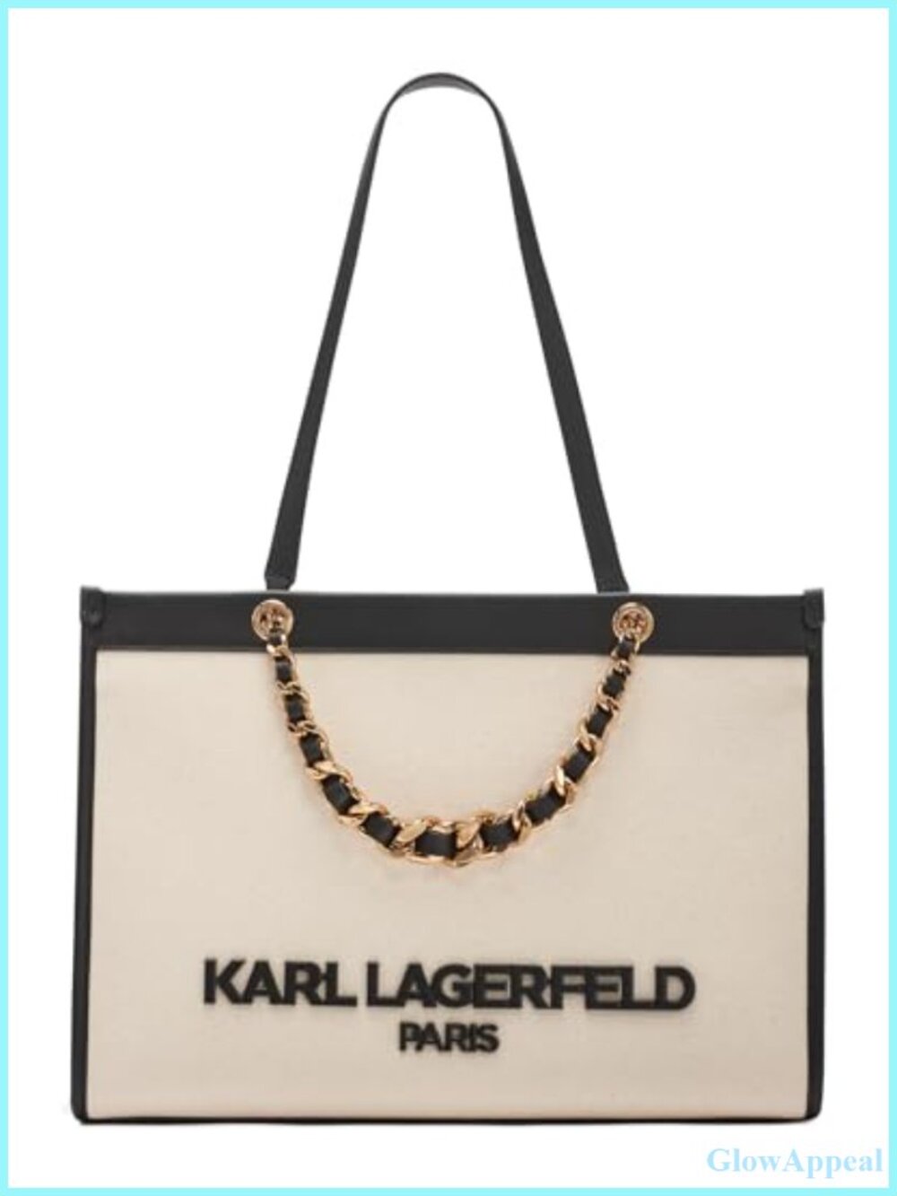 Karl Lagerfeld Savoie Satchel Top Handle Tote Handbag Logo Women Everyday
